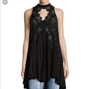 Free People lace tank sz small